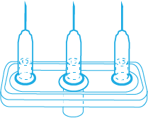 Multi-Injectors, Linear, 3-needle connections, 30G/0,30x4mm, 36pcs.