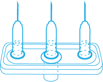 Multi-Injectors, Linear, 3-needle connections, 30G/0,30x6mm, 36pcs.