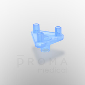 Mesoram multi injector plates without needles, circular, 3-fold, 50 pcs.