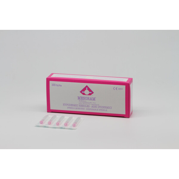 Mesoram micro-injection needles, 32G / 4mm, 100pcs.