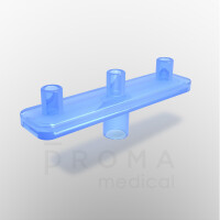 Mesoram multi injector plates without needles, linear, 3-fold, 50 pcs.