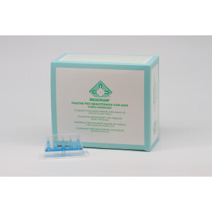 Mesoram multi injector plates with micro-injection needles, linear, 5-fold, 30G / 4mm, 36pcs.