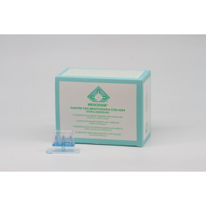 Mesoram multi injector plates with micro-injection needles, linear, 3-fold, 30G / 6mm, 36pcs.