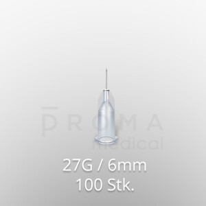 Mesoram micro-injection needles,  27G / 6mm, 100pcs.