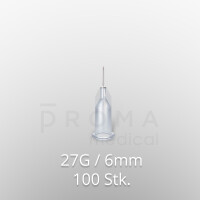 Mesoram micro-injection needles,  27G / 6mm, 100pcs.