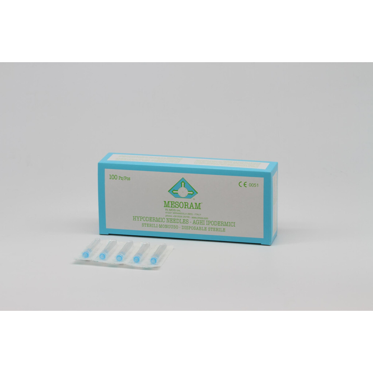 Mesoram micro-injection needles, 27G / 12mm (with extra...