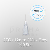 Mesoram micro-injection needles, 27G / 12mm / larger inner diameter, 100pcs.