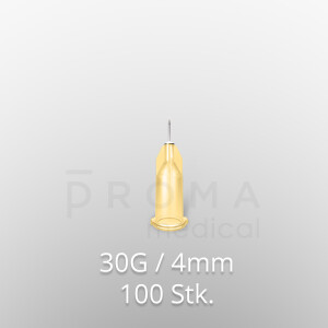 Mesoram micro-injection needles, 30G / 4mm, 100pcs.