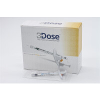 3Dose fine dosage syringe, 100 Orange, 1ml, 10 pcs.