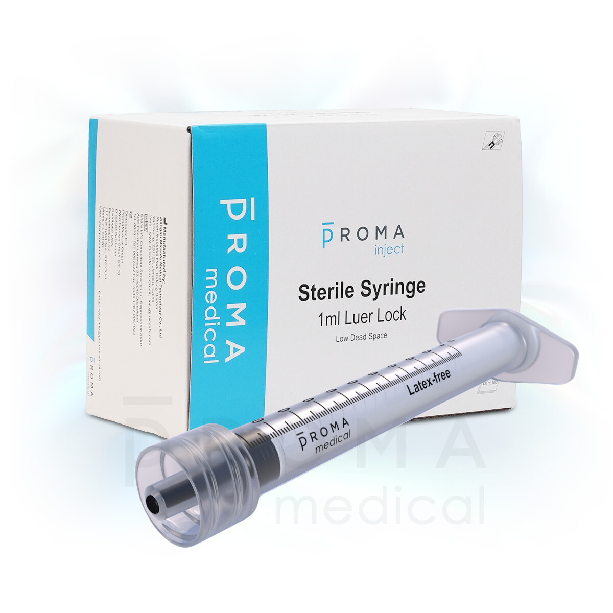 Proma inject LDS Syringe, Luer-Lock, low dead space, 1ml,...
